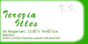 terezia illes business card